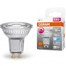 Лампа светодиодная GU10, 4.5 Вт, 4000K, PAR16, Osram, 350 Лм, 220V (4058075798120)