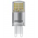 Лампа світлодіодна G9, 3.8 Вт, 2700K, PIN40, Osram, 470 Лм, 220V (4058075432390)
