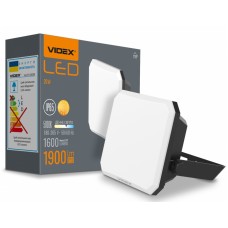 Прожектор LED, Videx F3, Black, 20 Вт, 1900 Лм (VLE-F3-0205B)