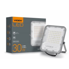 Прожектор LED, Videx Premium F2, Grey, 30 Вт, 3900 Лм, день/ночь (VL-F2-305G-N)
