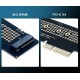 Плата-адаптер Fenvi SSD-X4, PCI-E X4, для 1 x SSD M.2 (ключ M, NVMe), поддержка форматов: 2230/2242