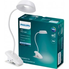 Лампа настільна LED Philips Donutclip, White, 3 Вт (929003179707)