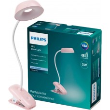Лампа настольная LED Philips Donutclip, Pink, 3 Вт (929003179607)