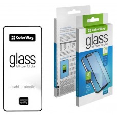 Защитное стекло для Samsung Galaxy A35 (A356), ColorWay, Black, Full Cover & Glue (CW-GSFGSGA356-BK)