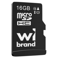 Карта памяти microSDHC, 16Gb, Class10, Wibrand, без адаптера (WICDHU1/16GB)