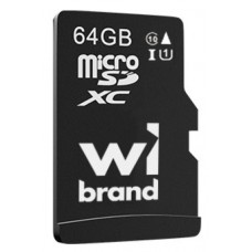 Карта памяти microSDXC, 64Gb, Wibrand, без адаптера (WICDXU1/64GB)