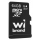 Карта пам'яті microSDXC, 64Gb, Wibrand, без адаптера (WICDXU1/64GB)