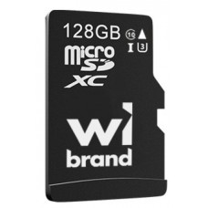 Карта памяти microSDXC, 128Gb, Wibrand, без адаптера (WICDHU3/128GB)