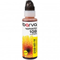 Чорнило Barva Epson 108, Yellow, 100 мл, водорозчинне, флакон OneKey (E108-951-1K)