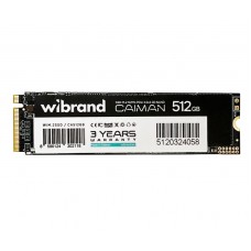 Твердотільний накопичувач M.2 512Gb, Wibrand Caiman, PCI-E 3.0 x4 (WIM.2SSD/CA512GB)