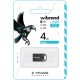 Флеш накопичувач USB 4Gb Wibrand Hawk, Black, USB 2.0 (WI2.0/HA4M1B)