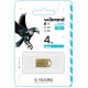 Флеш накопичувач USB 4Gb Wibrand Hawk, Gold, USB 2.0 (WI2.0/HA4M1G)