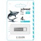 Флеш накопитель USB 4Gb Wibrand Shark, Silver, USB 2.0 (WI2.0/SH4U4S)