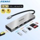 Док-станція Fenvi 6-в-1 F-C601H, Grey, Type-C: 1xHDMI 4K 30Hz, 1xUSB 3.0 5Gbps, 2xUSB 2.0 480Mbps, 2xCardReader: SD 25Mb/s, TF 25Mb/s, алюмінієвий корпус