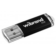 Флеш накопичувач USB 8Gb Wibrand Cougar, Black, USB 2.0 (WI2.0/CU8P1B)