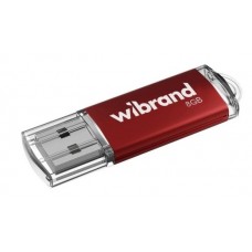 Флеш накопичувач USB 8Gb Wibrand Cougar, Red, USB 2.0 (WI2.0/CU8P1R)