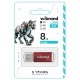 Флеш накопичувач USB 8Gb Wibrand Cougar, Red, USB 2.0 (WI2.0/CU8P1R)