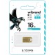 Флеш накопитель USB 16Gb Wibrand Hawk, Gold, USB 2.0 (WI2.0/HA16M1G)