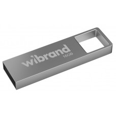 Флеш накопичувач USB 16Gb Wibrand Shark, Silver, USB 2.0 (WI2.0/SH16U4S)