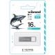 Флеш накопичувач USB 16Gb Wibrand Shark, Silver, USB 2.0 (WI2.0/SH16U4S)