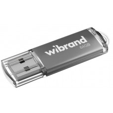 Флеш накопичувач USB 64Gb Wibrand Cougar, Silver, USB 2.0 (WI2.0/CU64P1S)