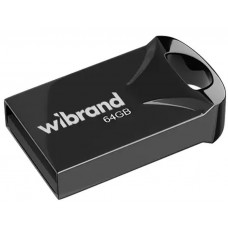 Флеш накопичувач USB 64Gb Wibrand Hawk, Black, USB 2.0 (WI2.0/HA64M1B)