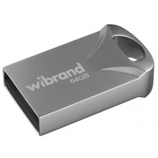 Флеш накопичувач USB 64Gb Wibrand Hawk, Silver, USB 2.0 (WI2.0/HA64M1S)