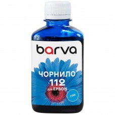 Чорнило Barva Epson 112, Cyan, 180 мл, пігментне (E112-957)