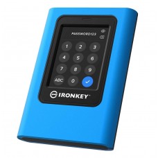 Зовнішній накопичувач SSD, 3.84Tb, Kingston IronKey Vault Privacy 80, Dark Blue (IKVP80ES/3840G)
