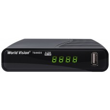 TV-тюнер зовнішній автономний World Vision T644D3 FM, Black, H.264, AC3. DolbyDigital, DVB-T2/T/C, FM тюнер, IPTV, DLNA, Stalker