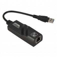 Мережевий адаптер USB 3.0 - Ethernet, 10/100/1000 Мбіт/сек, Fenvi, Black