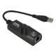 Мережевий адаптер USB 3.0 - Ethernet, 10/100/1000 Мбіт/сек, Fenvi, Black