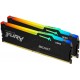 Память 8Gb x 2 (16Gb Kit) DDR5, 6000 MHz, Kingston Fury Beast RGB (XMP), Black (KF560C30BBAK2-16)