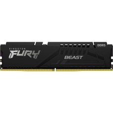 Пам'ять 16Gb DDR5, 6000 MHz, Kingston Fury Beast (XMP), Black (KF560C30BB-16)