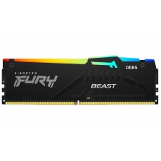 Память 16Gb DDR5, 6800 MHz, Kingston Fury Beast RGB (XMP), Black (KF568C34BBA-16)