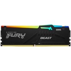 Пам'ять 32Gb DDR5, 6400 MHz, Kingston Fury Beast RGB (XMP), Black (KF564C32BBA-32)