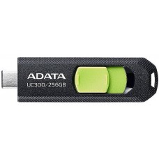 Флеш накопитель USB 256Gb ADATA UC300, Black/Green, Type-C 3.2 Gen 1 (ACHO-UC300-256G-RBK/GN)