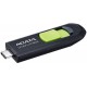 Флеш накопитель USB 256Gb ADATA UC300, Black/Green, Type-C 3.2 Gen 1 (ACHO-UC300-256G-RBK/GN)