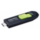 USB 3.2 Type-C Flash Drive 32Gb ADATA UC300, Black/Green (ACHO-UC300-32G-RBK/GN)