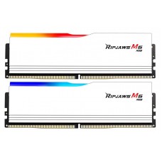 Память 32Gb x 2 (64Gb Kit) DDR5, 5200 MHz, G.Skill Ripjaws M5 RGB, White (F5-5200J4040A32GX2-RM5RW)