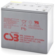 Акумуляторна батарея CSB HRL 12200W FR, 12V, 50 Ач, AGM, M6 (HRL12200WFR)