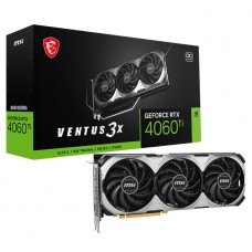 Видеокарта GeForce RTX 4060 Ti, MSI, VENTUS 3X E OC, 8Gb GDDR6 (RTX 4060 Ti VENTUS 3X E 8G OC)