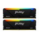 Пам'ять 16Gb x 2 (32Gb Kit) DDR4, 2666 MHz, Kingston Fury Beast RGB, Black (KF426C16BB12AK2/32)