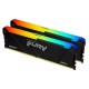 Память 16Gb x 2 (32Gb Kit) DDR4, 2666 MHz, Kingston Fury Beast RGB, Black (KF426C16BB12AK2/32)
