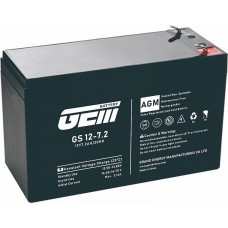 Аккумуляторная батарея GEM Battery, 12V, 7.2 Ач, AGM, M6, 151x65x98 мм, 2.2 кг (GS 12-7.2)
