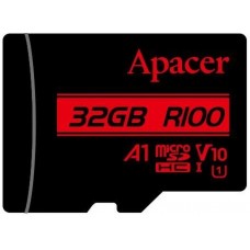 Карта памяти microSDHC, 32Gb, Apacer R100, без адаптера (AP32GMCSH10UB-RA)