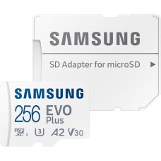 Карта пам'яті microSDXC, 256Gb, Samsung EVO Plus, SD адаптер (MB-MC256SA/EU)