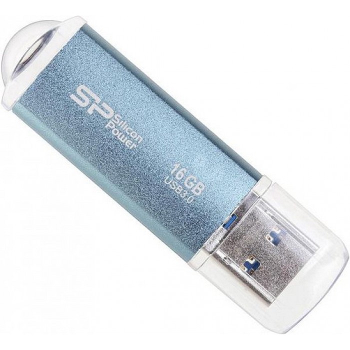 USB 3.0 Flash Drive 16Gb Silicon Power Marvel M01 Blue / 60/30Mbps / SP016GBUF3M01V1B