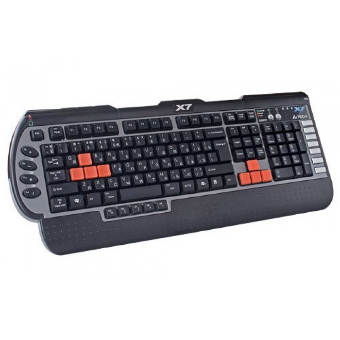 Клавіатура A4Tech X7-G800MU-R PS/2 игровая с доп клавишами, мультимедия,доп.USB порт выход для науш