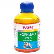 Чорнило WWM HP 177/85, Yellow, 200 мл, водорозчинне (H77/Y)